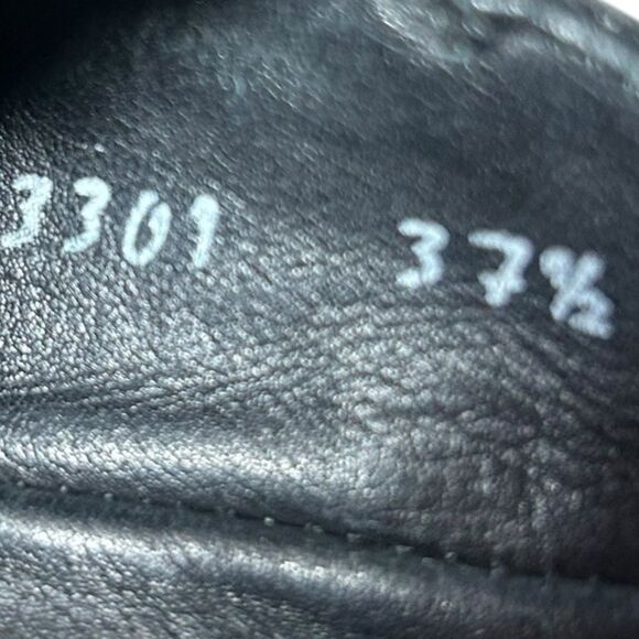 Vintage 1990s Prada Chelsea Boots Men's Size US 7.5 Black Leather Wide Toe Y2K - Picture 6 of 6